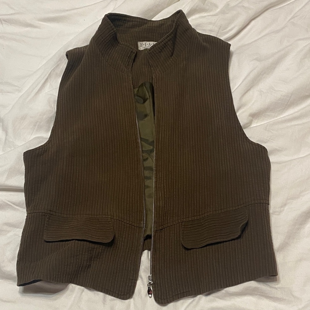 Olive Green Women's Vest